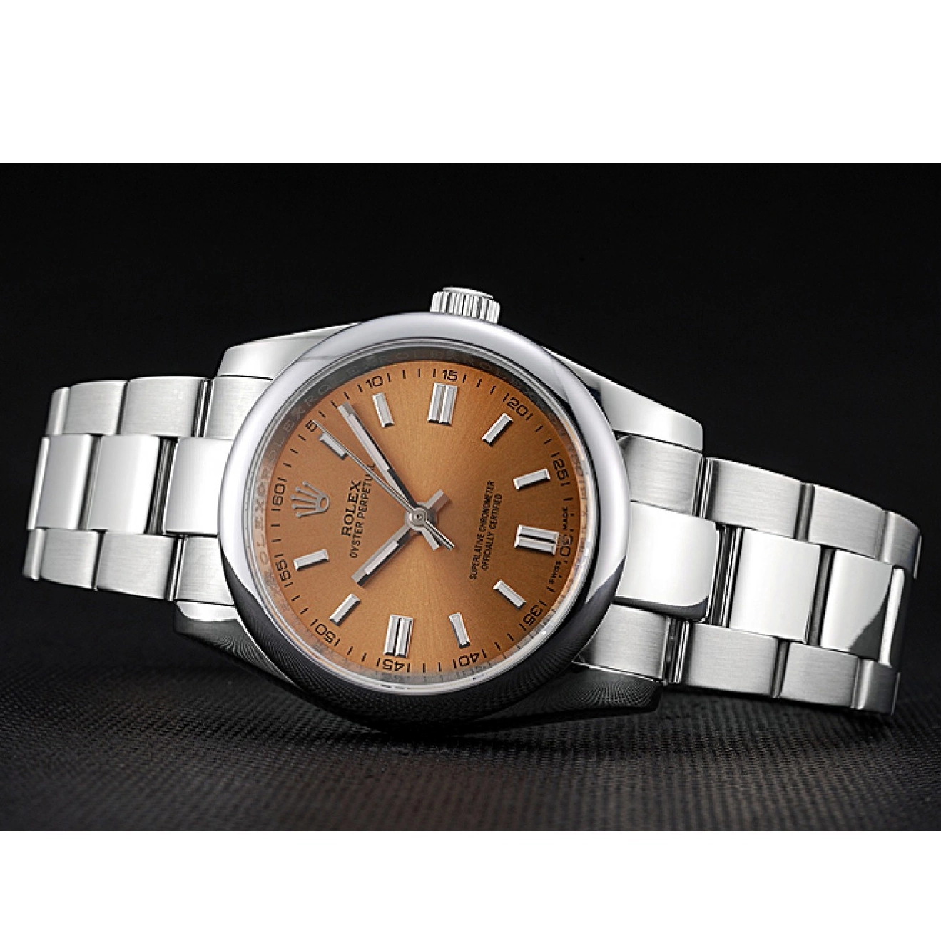 Aaa replica watch Steel Case Stainless Steel 622639 Rolex Bracelet Oyster DateJust Perpetual Stainless Dial Champagne 0804